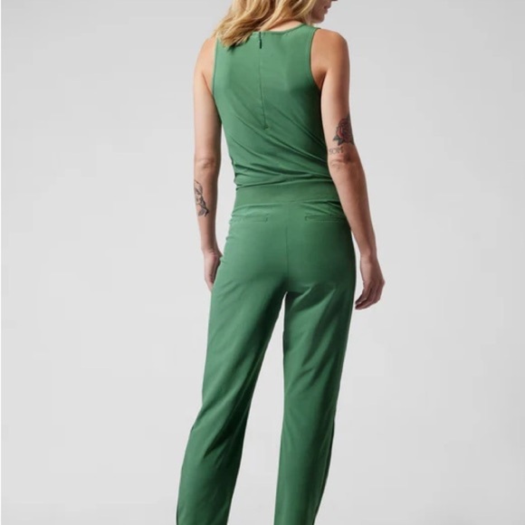 Athleta Brooklyn Jumpsuit (Vineyard Green) - Picture 2 of 12